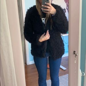 Faux fur jacket